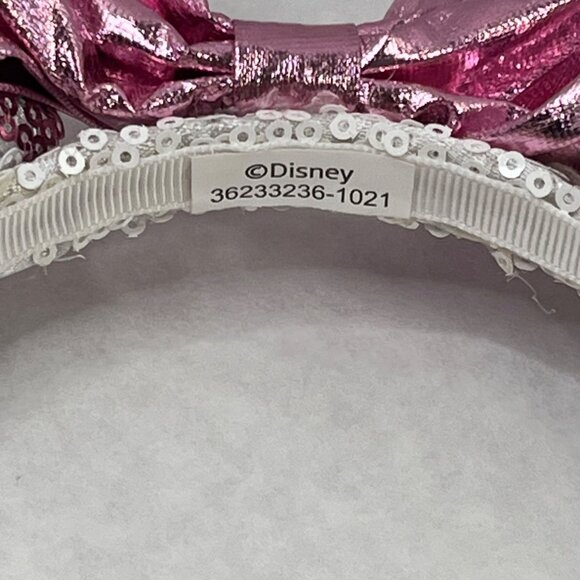 Bundle Of 3 Disney Minnie Mouse Sparkle Ears Headbands With Bows & Sequins - Picture 5 of 7